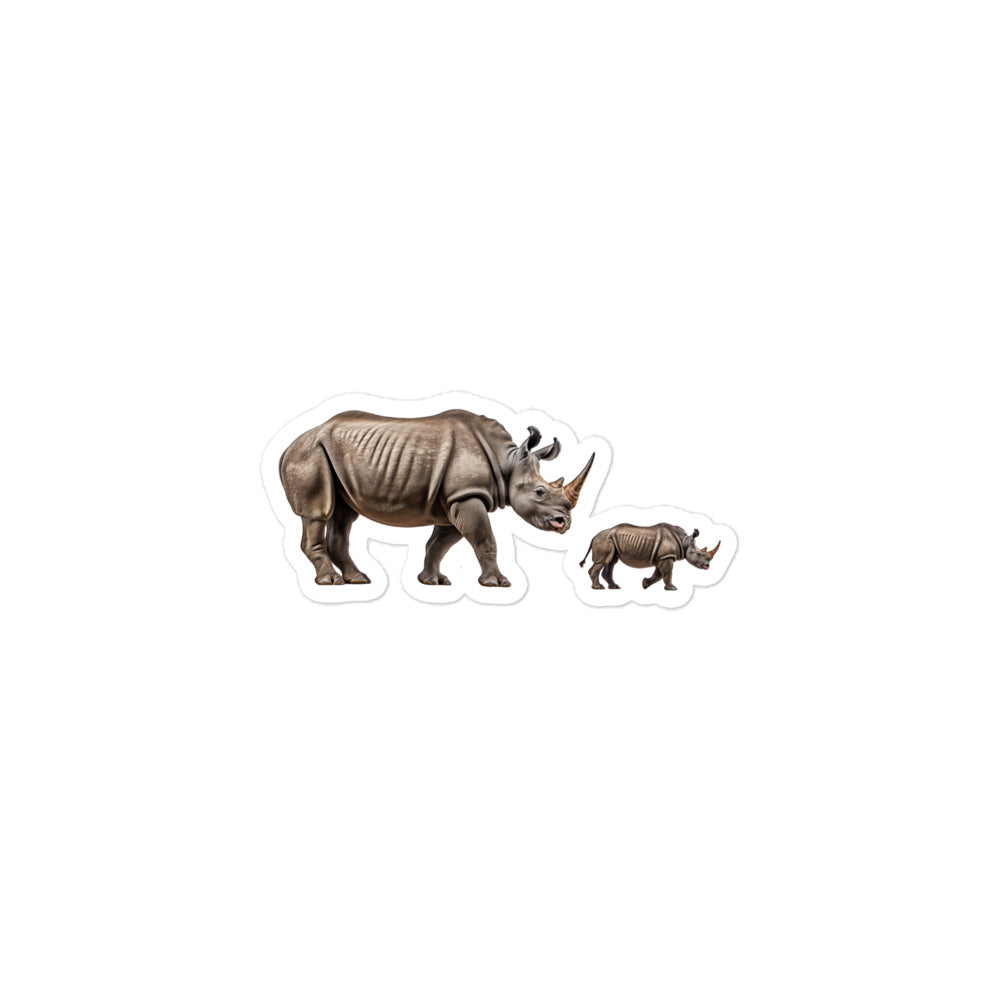 Black Rhinoceros Sticker