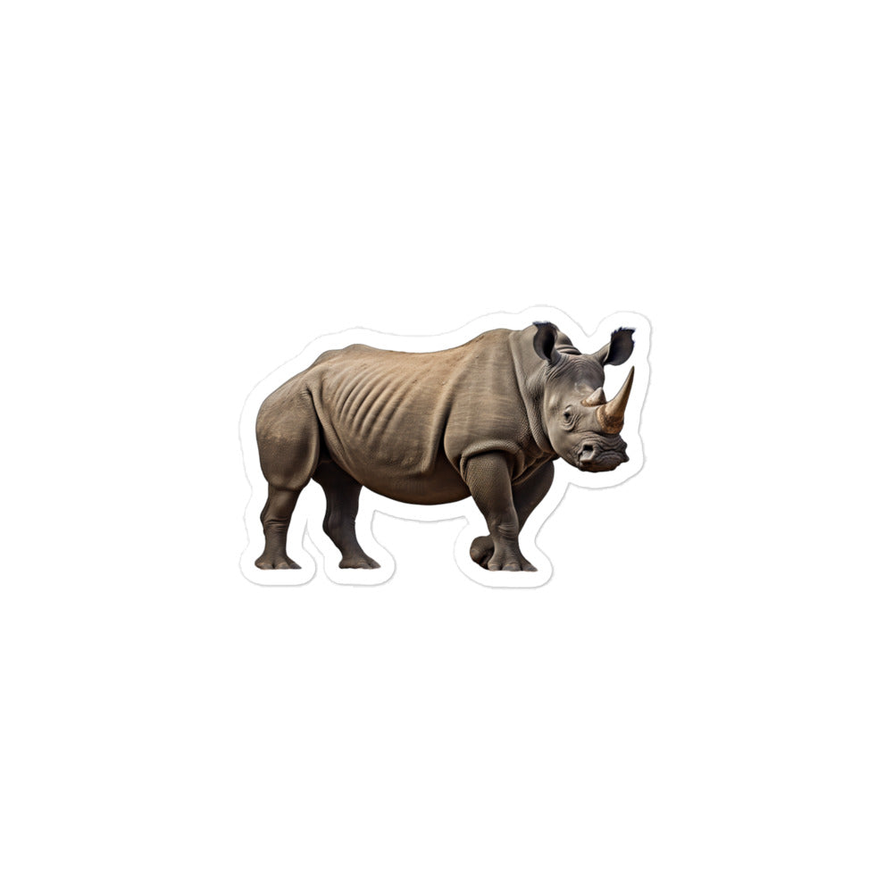 Black Rhinoceros Sticker