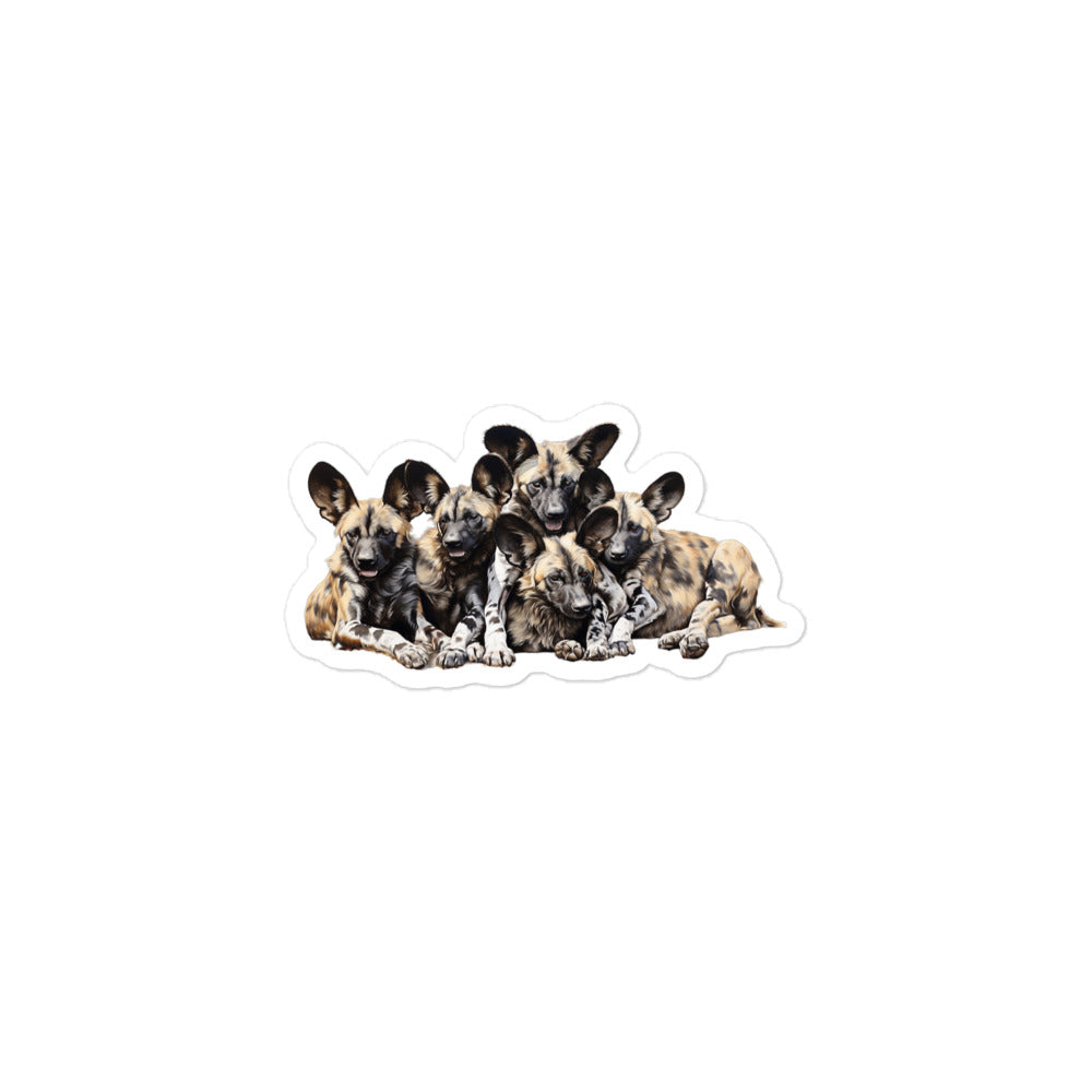 African Wild Dog Sticker