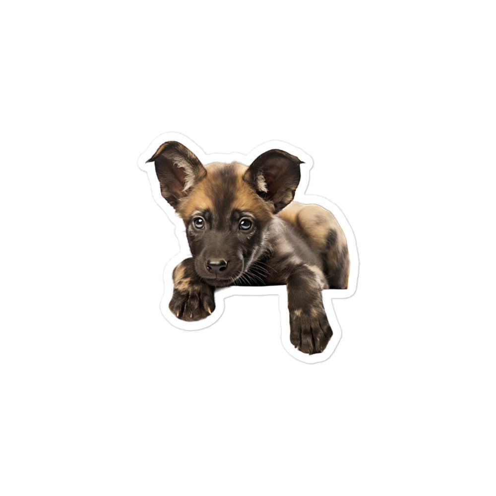 African Wild Dog Sticker