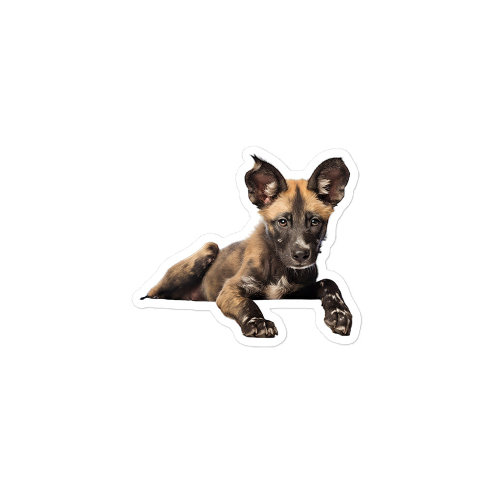 African Wild Dog Sticker