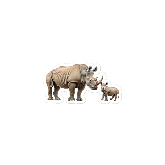 White Rhinoceros Sticker