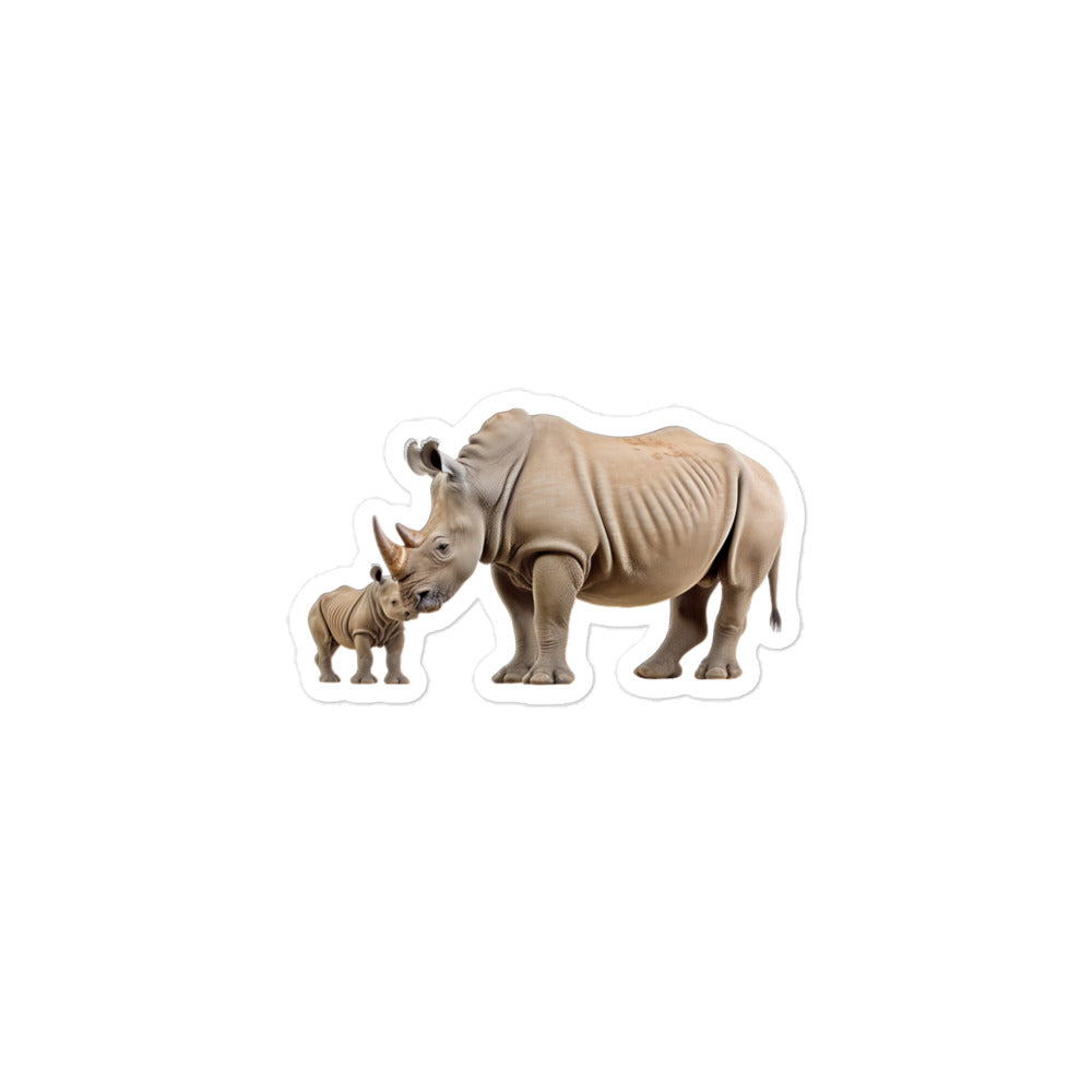 White Rhinoceros Sticker