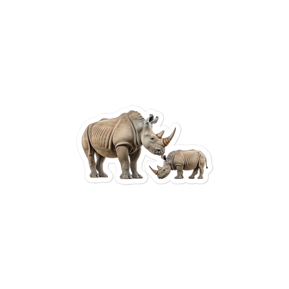 White Rhinoceros Sticker