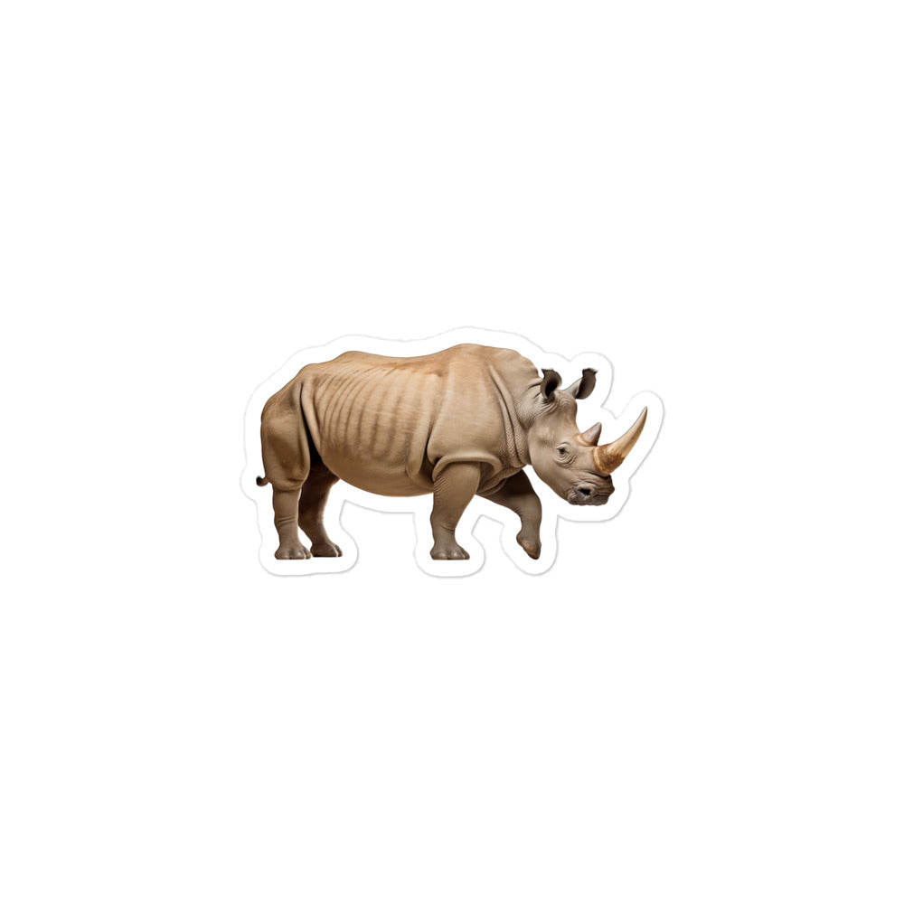 White Rhinoceros Sticker