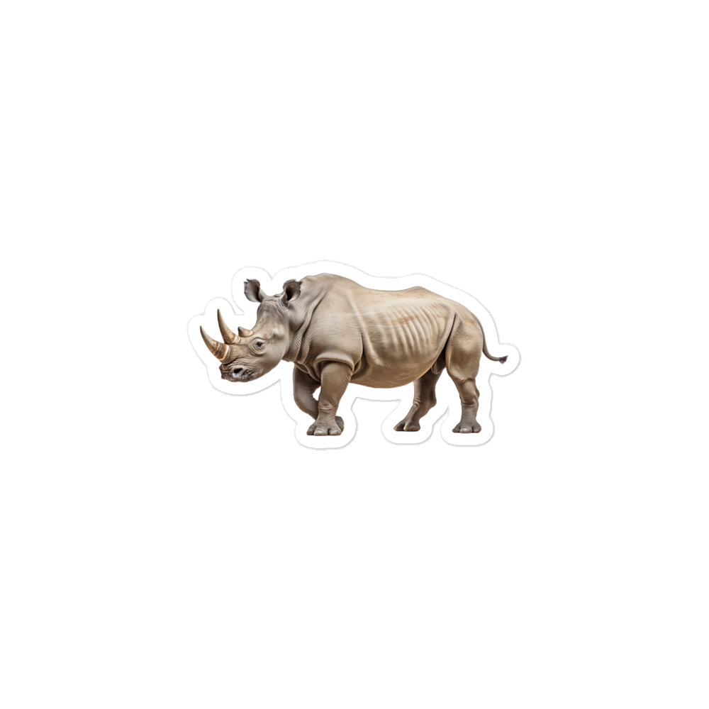 White Rhinoceros Sticker