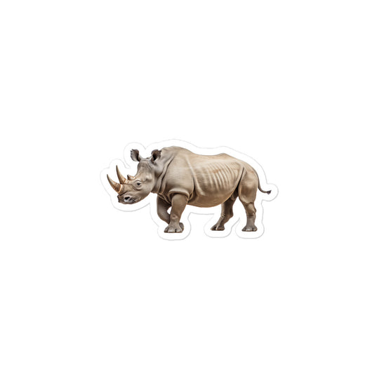 White Rhinoceros Sticker