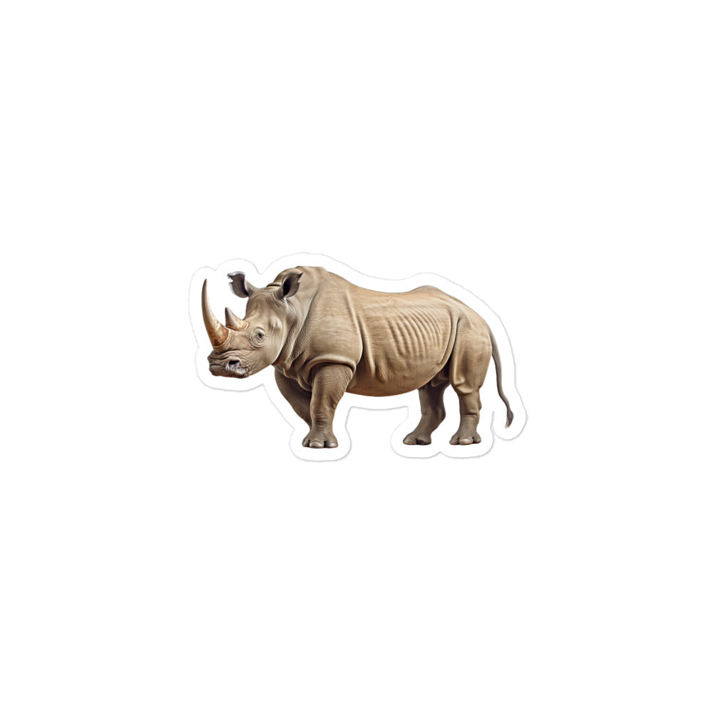 White Rhinoceros Sticker