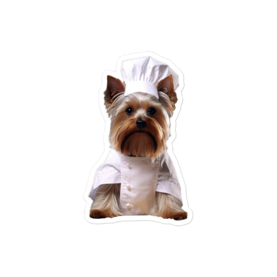 Yorkshire Terrier Chef Sticker - Stickerfy.ai