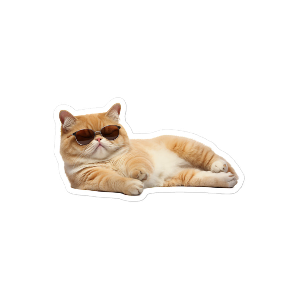 Exotic Shorthair Sticker - Stickerfy.ai