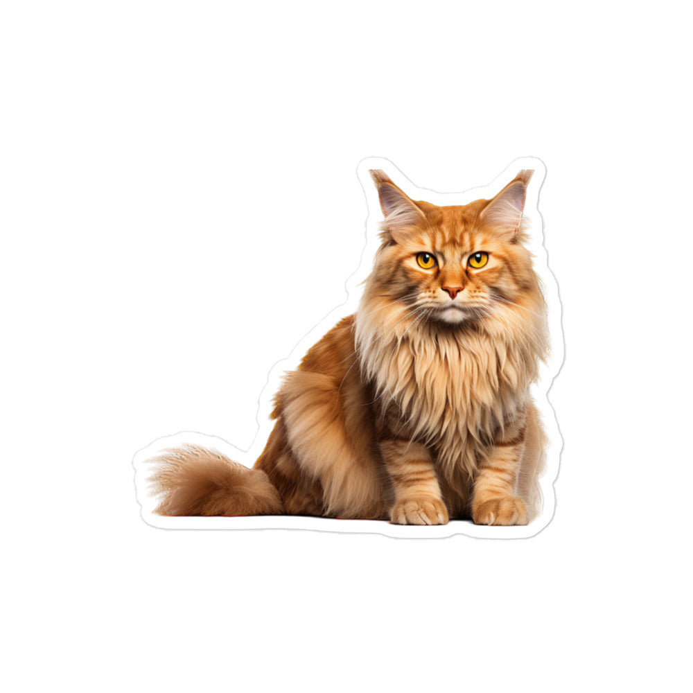 Maine Coon Sticker - Stickerfy.ai