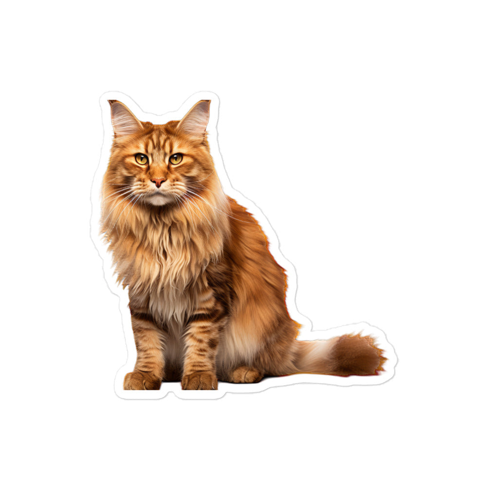 Maine Coon Sticker - Stickerfy.ai