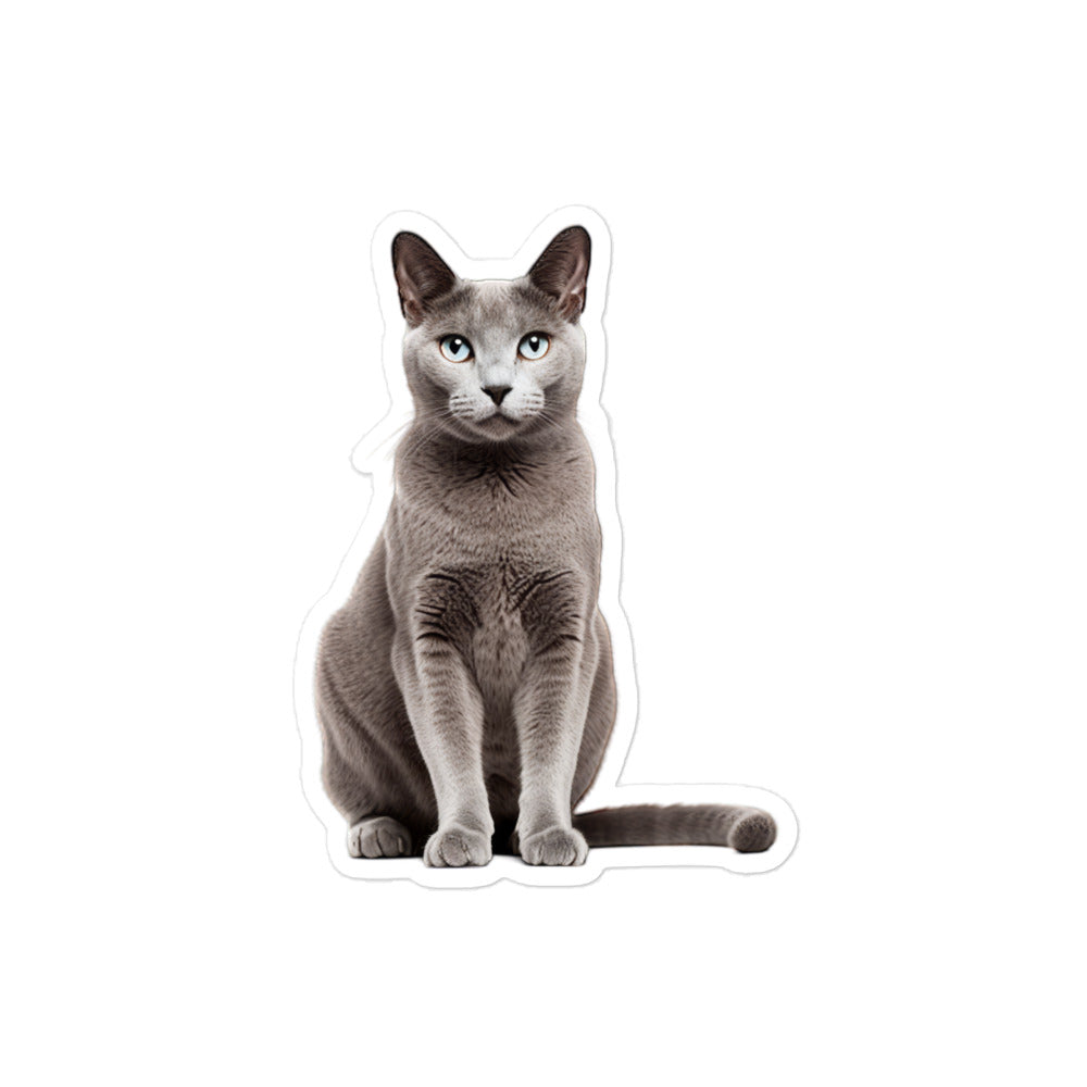 Russian Blue Sticker - Stickerfy.ai