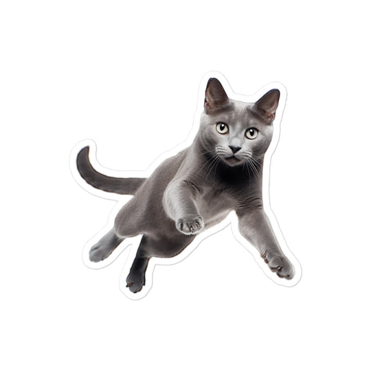 Russian Blue Sticker - Stickerfy.ai