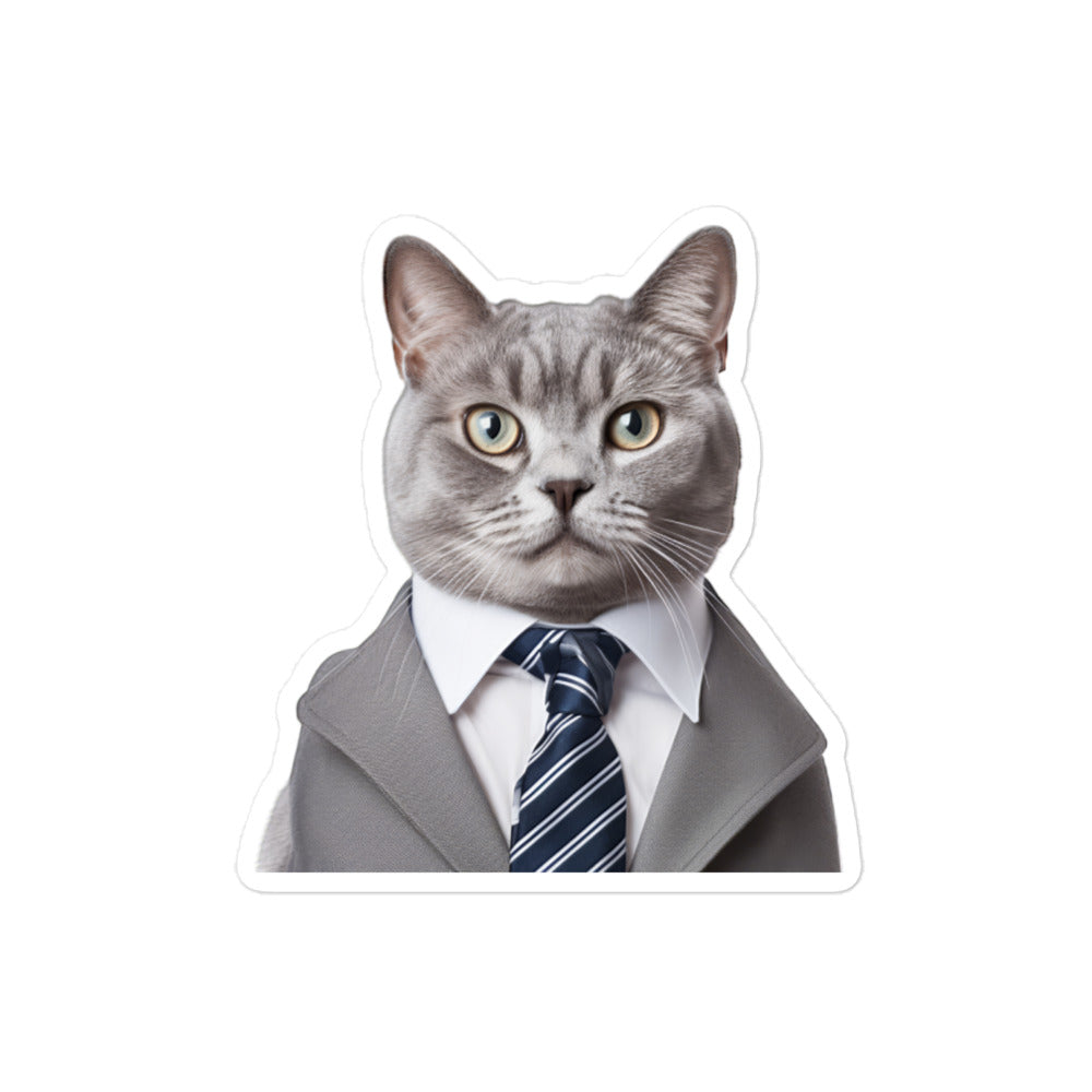 American Shorthair Sales Consultant Sticker - Stickerfy.ai