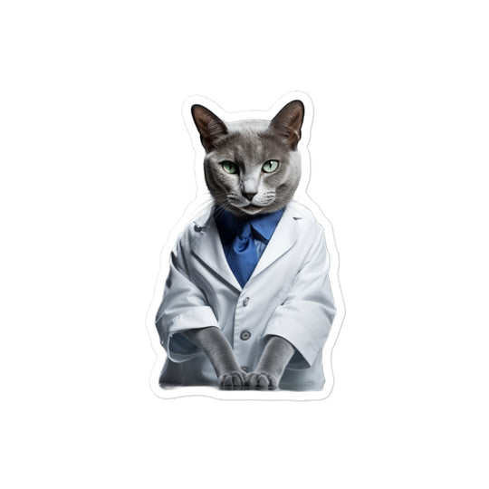 Russian Blue Pharmacist Sticker - Stickerfy.ai