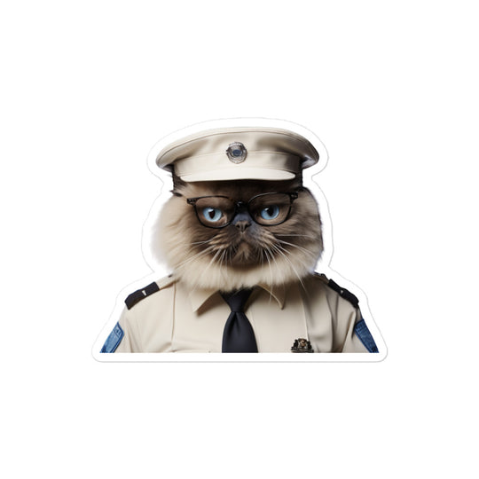 Himalayan Security Officer Sticker - Stickerfy.ai