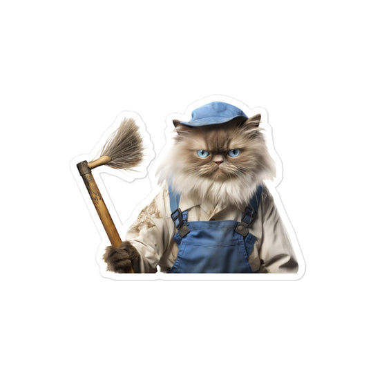 Himalayan Janitor Sticker - Stickerfy.ai