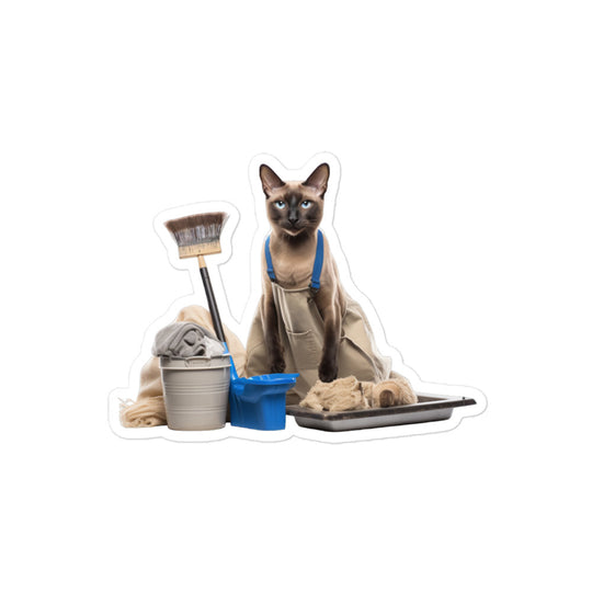 Tonkinese Janitor Sticker - Stickerfy.ai