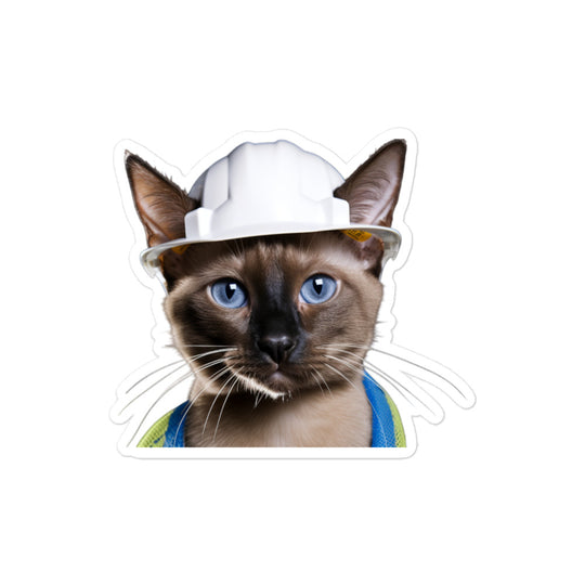 Tonkinese Contractor Sticker - Stickerfy.ai