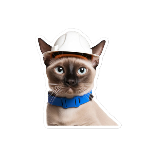 Tonkinese Contractor Sticker - Stickerfy.ai