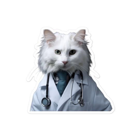 Turkish Van Doctor Sticker - Stickerfy.ai