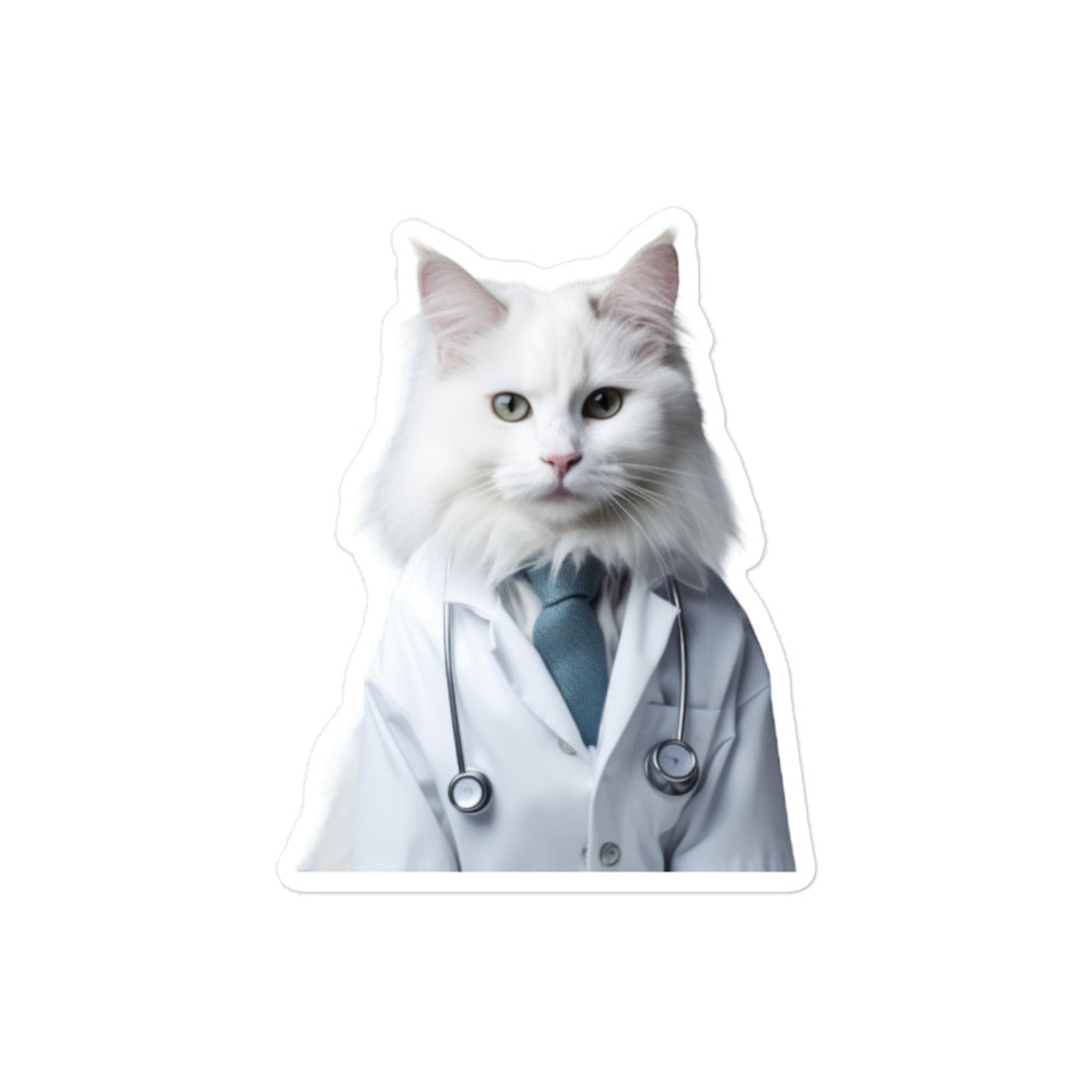 Turkish Van Doctor Sticker - Stickerfy.ai