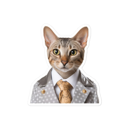 Egyptian Mau Hotel Staff Sticker - Stickerfy.ai