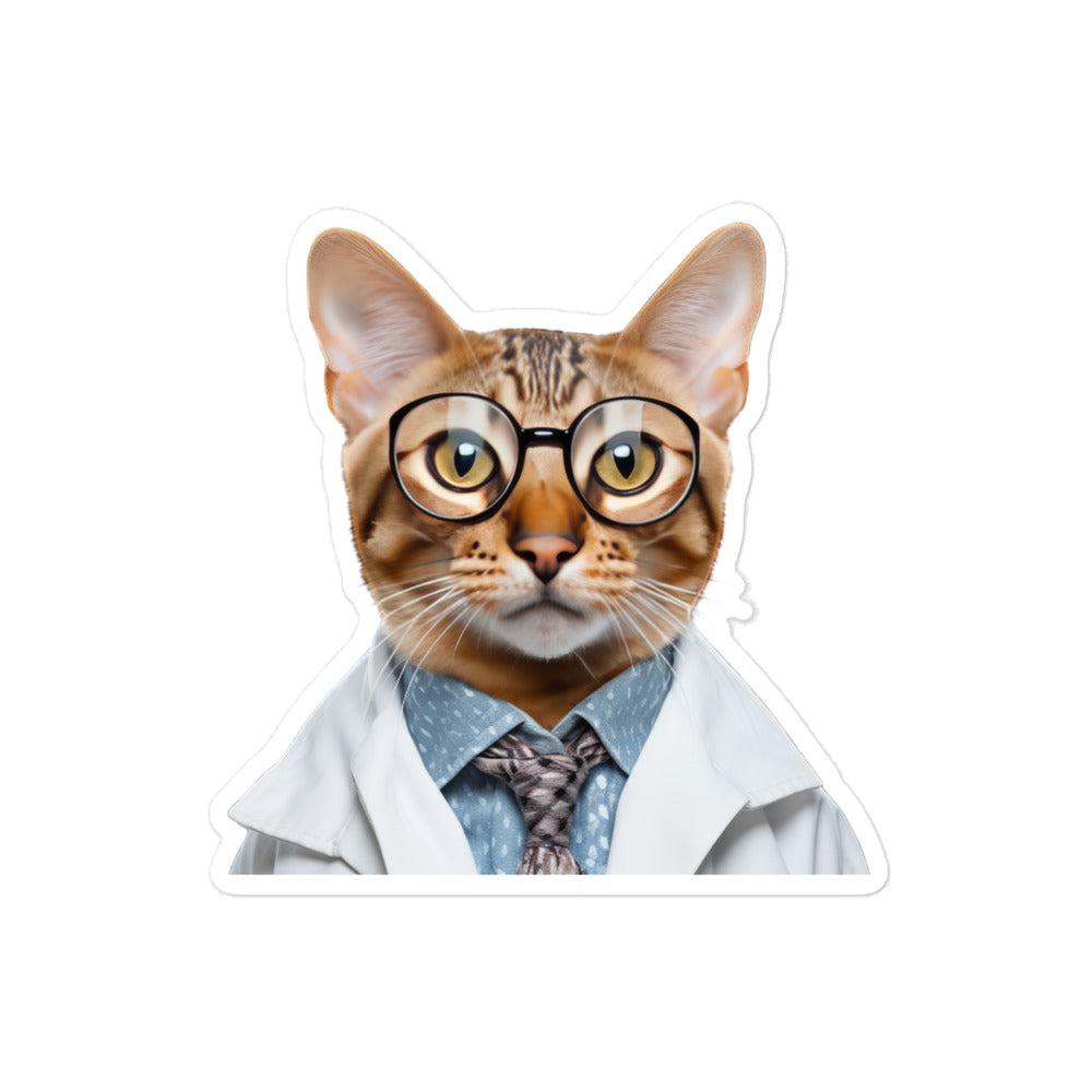 Ocicat Pharmacist Sticker - Stickerfy.ai