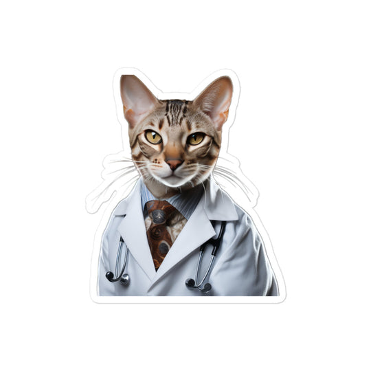 Ocicat Doctor Sticker - Stickerfy.ai