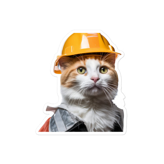 Japanese Bobtail Contractor Sticker - Stickerfy.ai