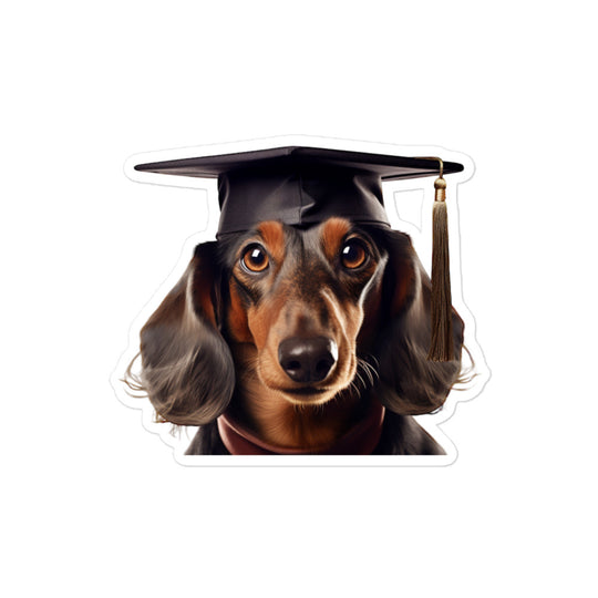 Dachshund Student Sticker - Stickerfy.ai