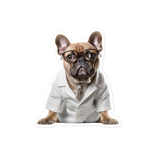 French Bulldog Pharmacist Sticker - Stickerfy.ai