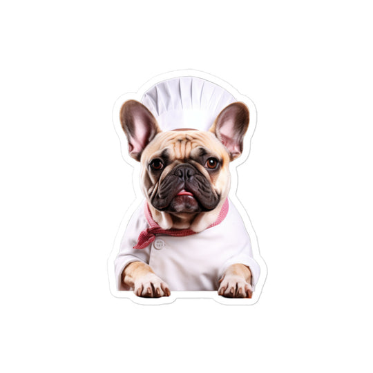 French Bulldog Chef Sticker - Stickerfy.ai