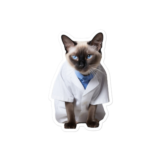 Siamese Pharmacist Sticker - Stickerfy.ai