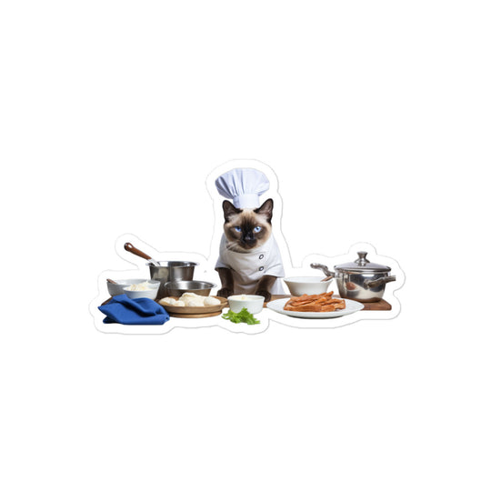 Siamese Chef Sticker - Stickerfy.ai