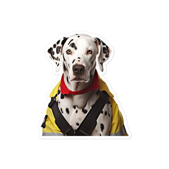 Dalmatian Transit Operator Sticker - Stickerfy.ai