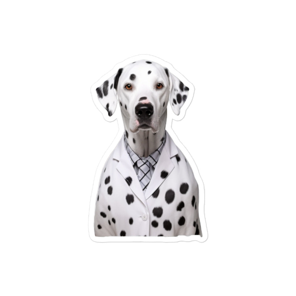 Dalmatian Pharmacist Sticker - Stickerfy.ai