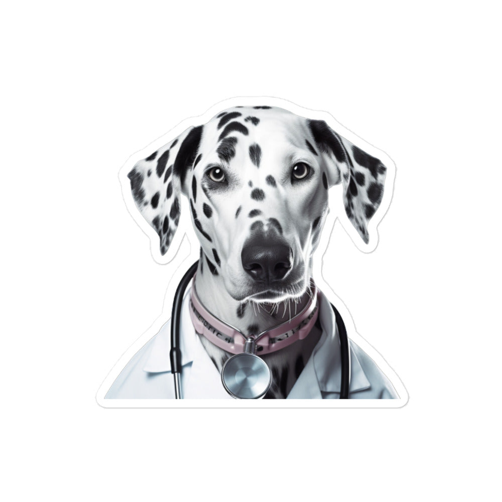 Dalmatian Doctor Sticker - Stickerfy.ai