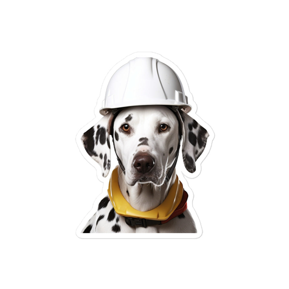 Dalmatian Contractor Sticker - Stickerfy.ai