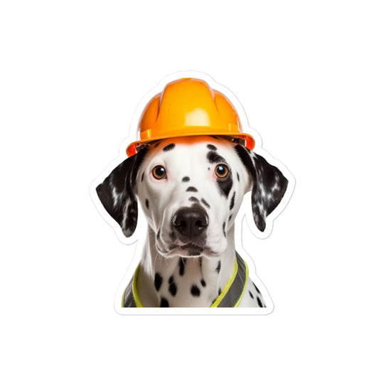 Dalmatian Contractor Sticker - Stickerfy.ai