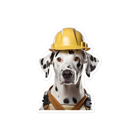 Dalmatian Contractor Sticker - Stickerfy.ai