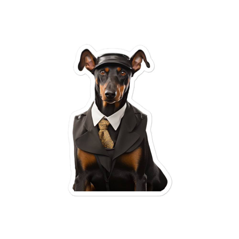 Doberman Transit Operator Sticker - Stickerfy.ai