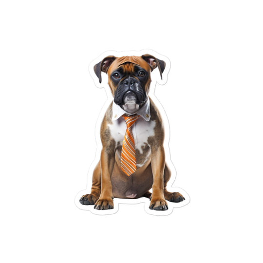 Boxer Sales Consultant Sticker - Stickerfy.ai