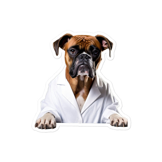 Boxer Pharmacist Sticker - Stickerfy.ai