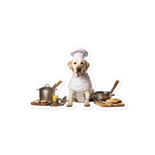 Labrador Retriever Chef Sticker - Stickerfy.ai