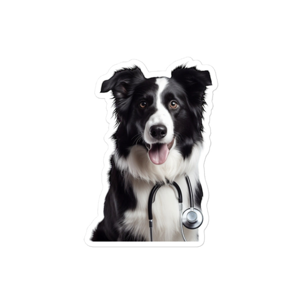 Border Collie Doctor Sticker - Stickerfy.ai