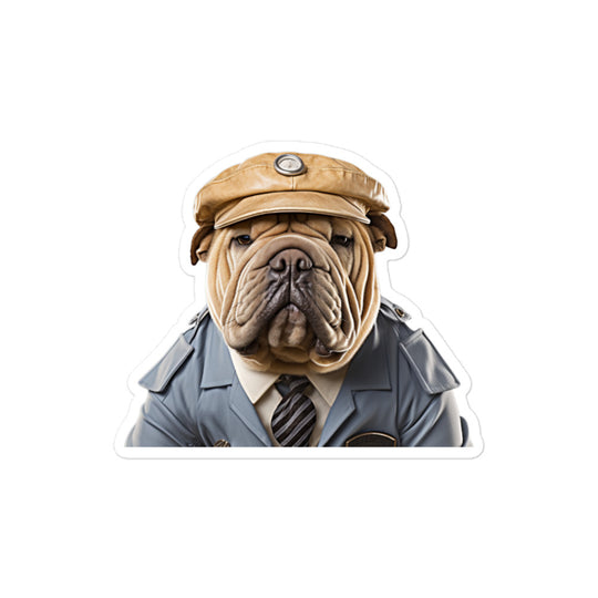 Shar Pei Transit Operator Sticker - Stickerfy.ai