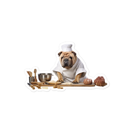 Shar Pei Chef Sticker - Stickerfy.ai