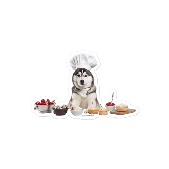 Siberian Husky Chef Sticker - Stickerfy.ai